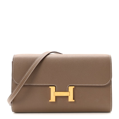 Hermes Evercolor Constance Wallet To Go Etoupe 1 of 9
