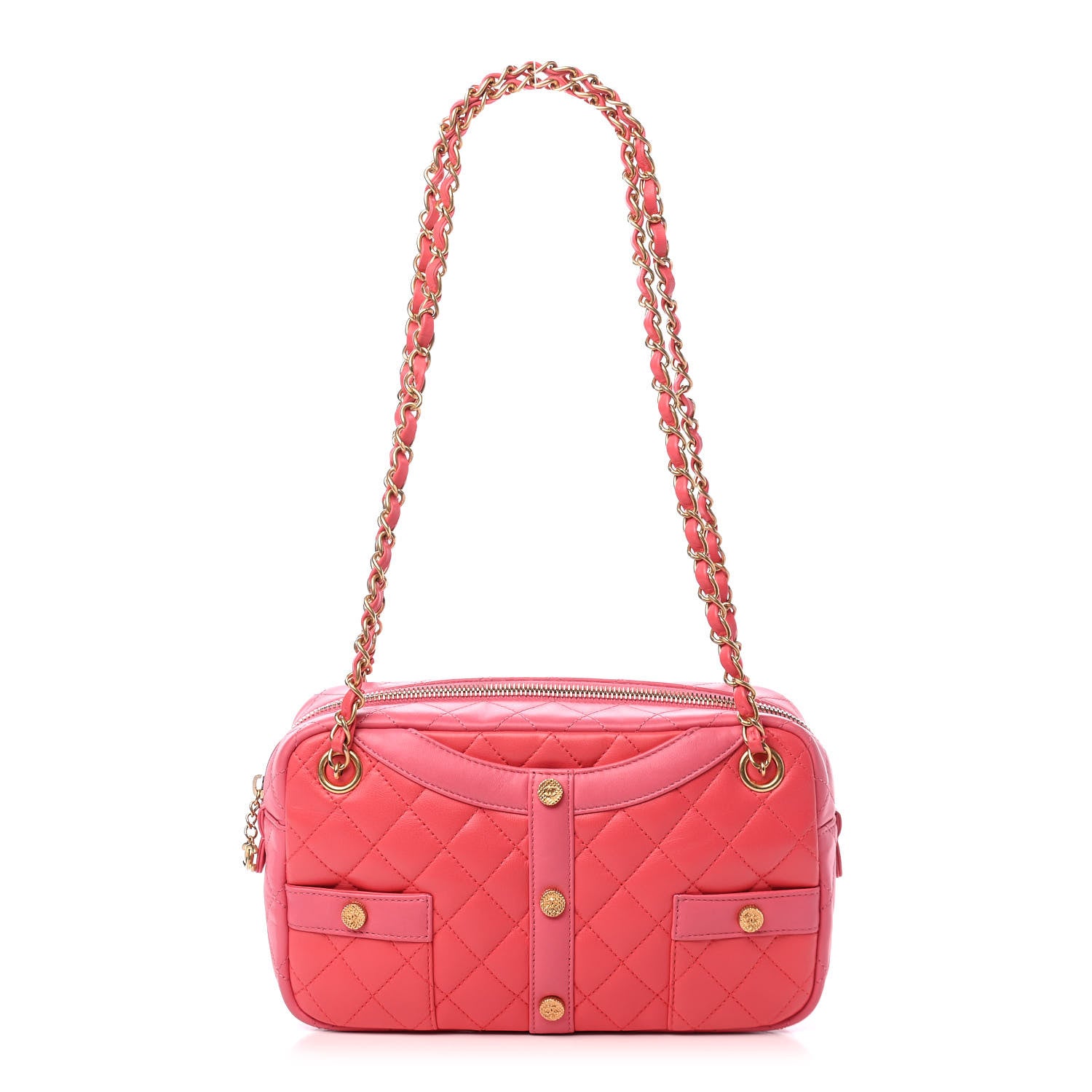 Chanel Calfskin Quilted Small Girl Shoulder Bag Pink 1 of 9