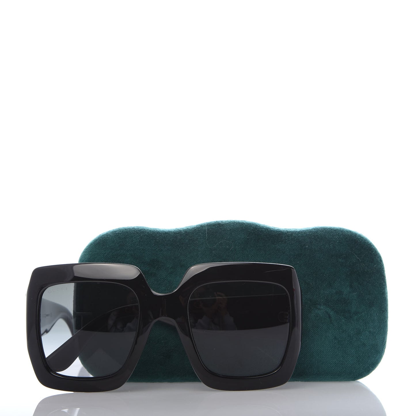 Acetate Square Frame Sunglasses GG0053S Black