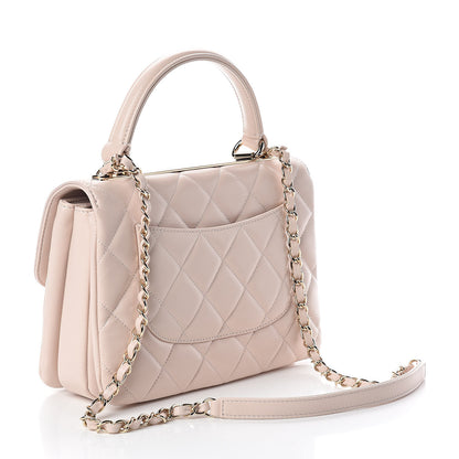 Chanel Lambskin Quilted Small Trendy CC Flap Dual Handle Bag Light Pink 3 of 9