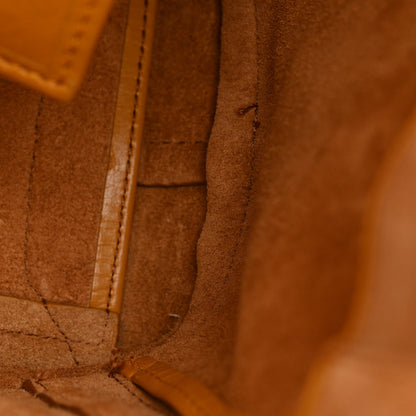 Bottega Veneta Paper Calfskin Maxi Intrecciato Medium Arco Slouch Yellow 15 of 16