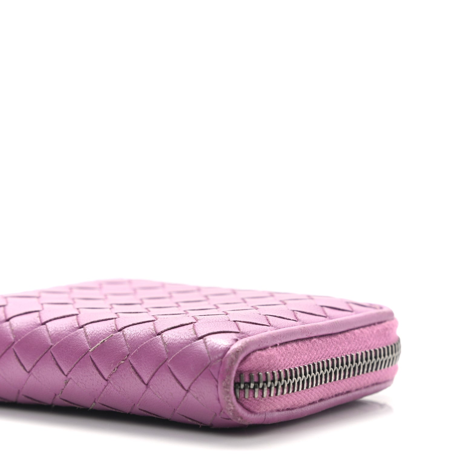 Bottega Veneta Nappa Intrecciato Zip Around Coin Purse Peony 8 of 9
