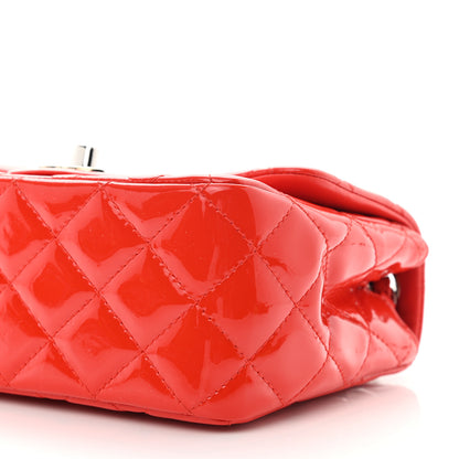 Chanel Patent Quilted Mini Square Flap Red 9 of 10