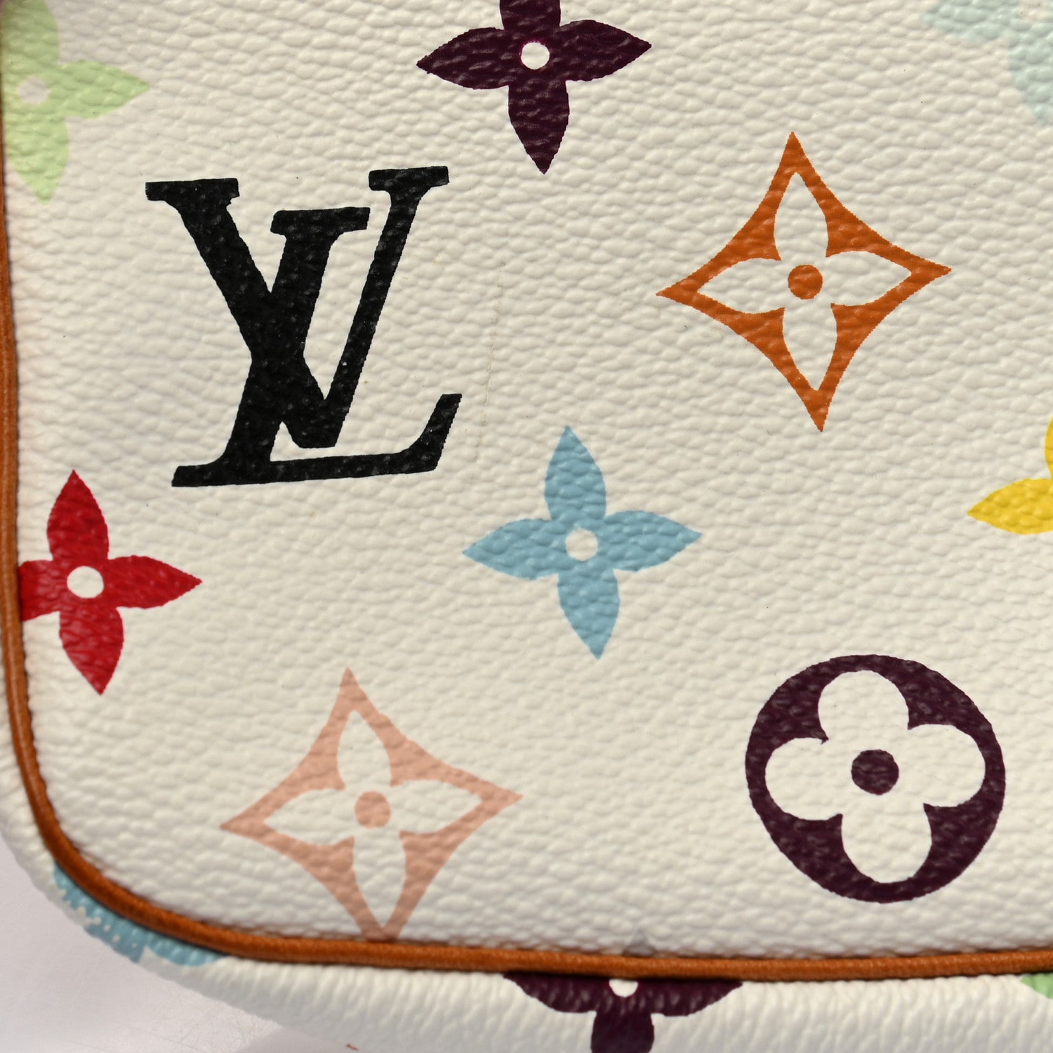 Louis Vuitton Monogram Multicolor Pochette Accessories White 10 of 10