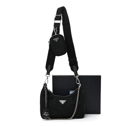 Prada Nylon Re-Edition 2005 Shoulder Bag Black 13 of 13