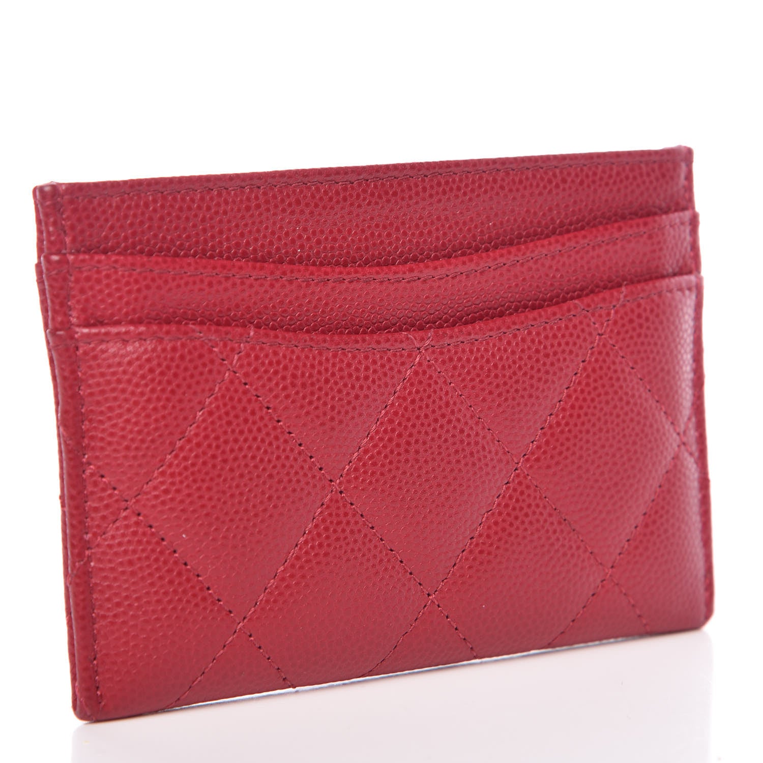 Chanel Caviar Quilted Card Holder Pink 3 of 10