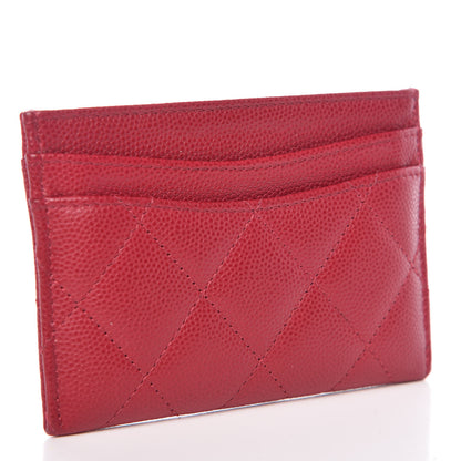 Chanel Caviar Quilted Card Holder Pink 3 of 10