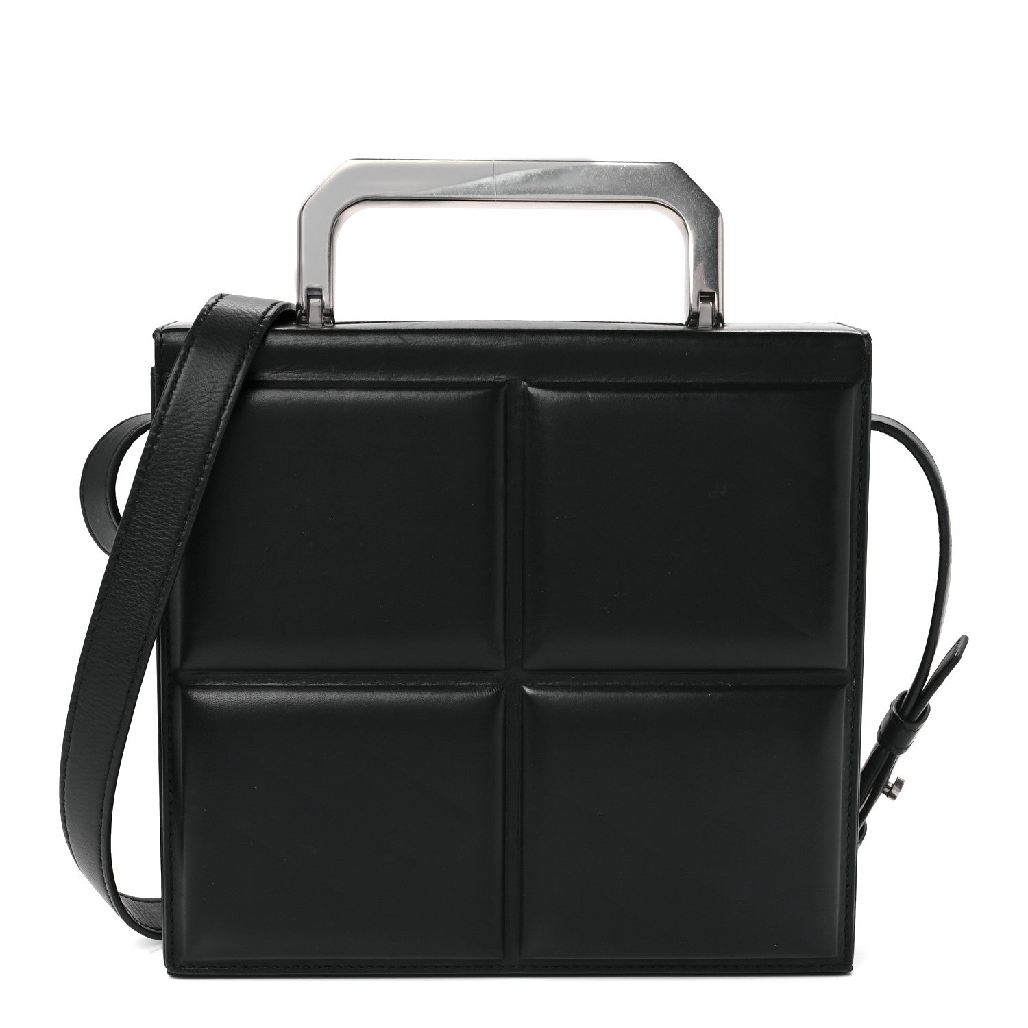 Bottega Veneta Calfskin Padded Mini Trunk Black 1 of 14