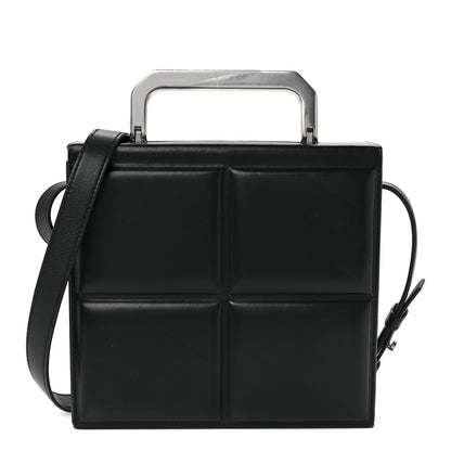 Bottega Veneta Calfskin Padded Mini Trunk Black 1 of 14