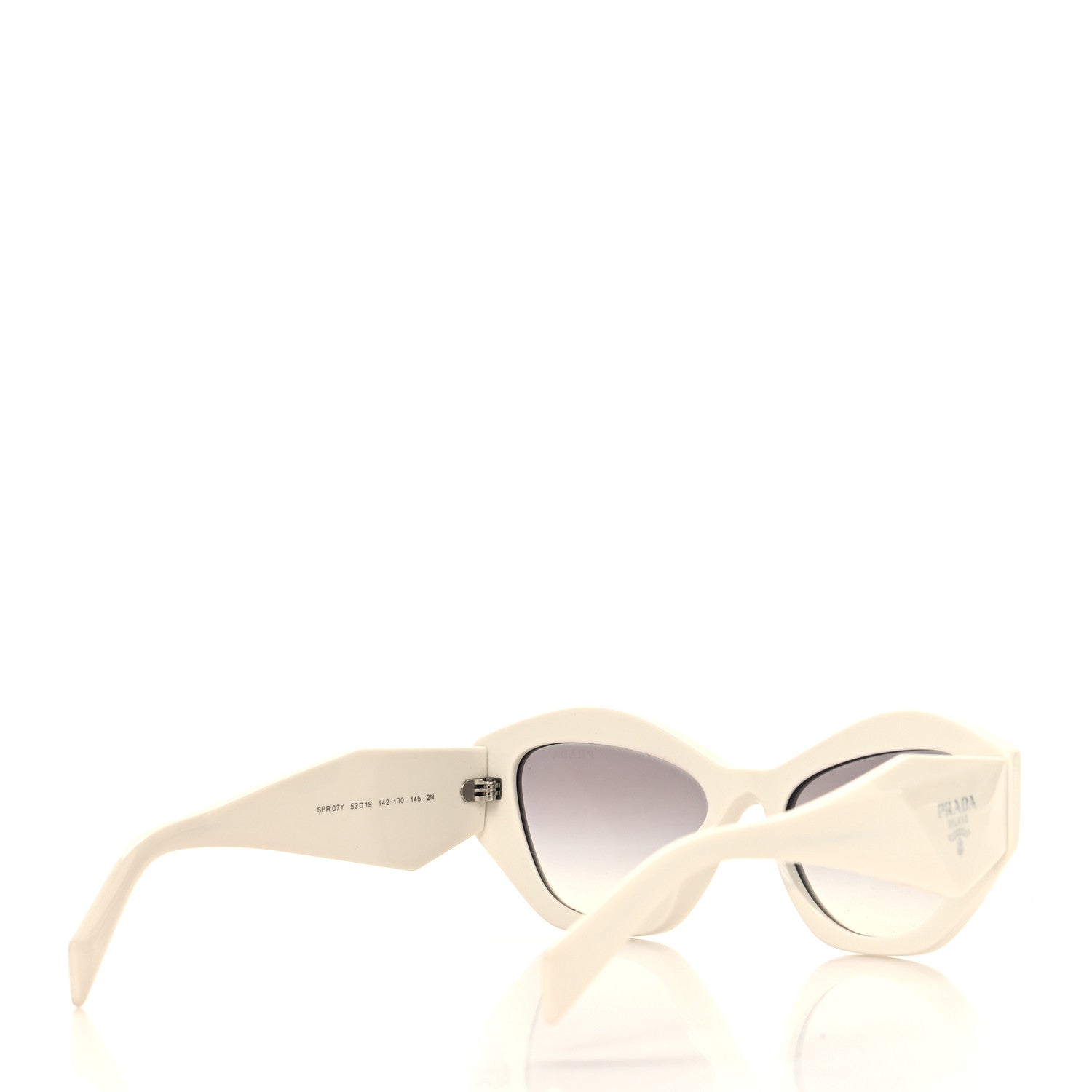 Prada Acetate Symbole Sunglasses SPR 07Y White 4 of 7