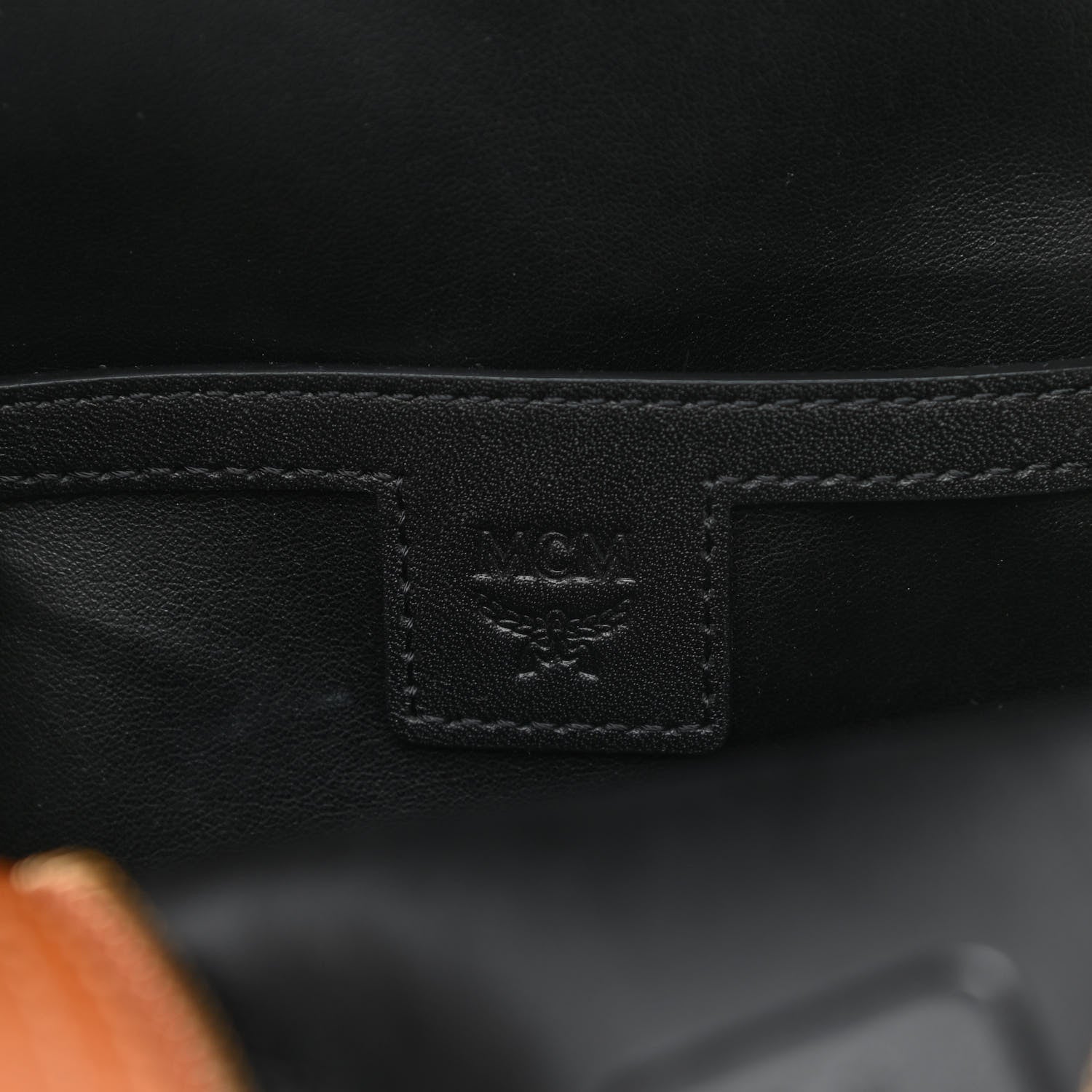 MCM Visetos Side Stud Mini Stark Backpack Cognac 10 of 20