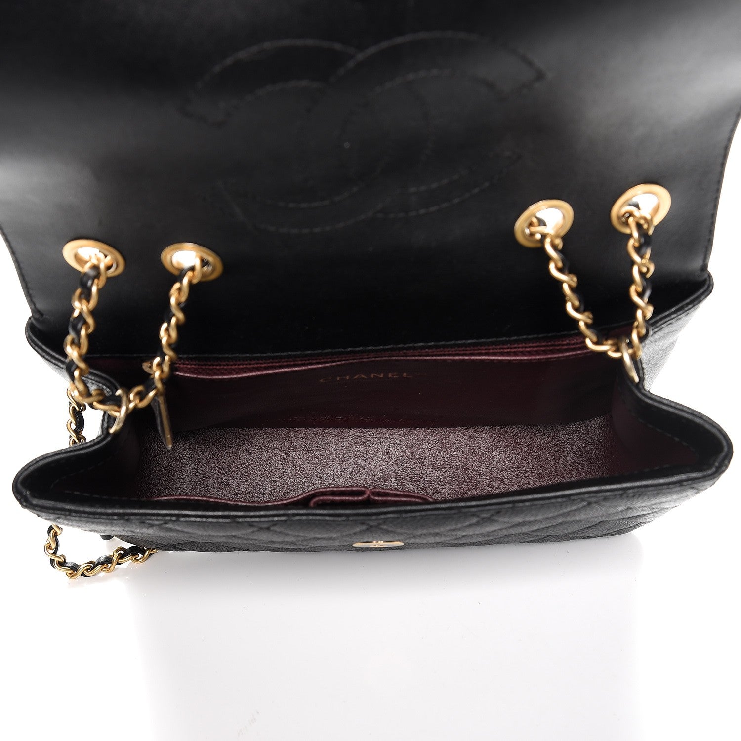 Chanel Caviar Quilted Small CC Filigree Flap Black 5 of 9
