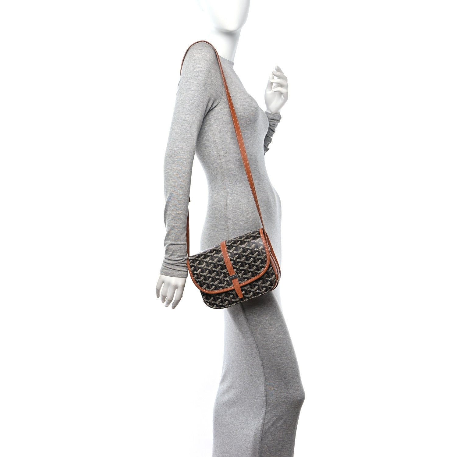 Goyard Goyardine Belvedere II PM Messenger Bag Black Gold 2 of 9