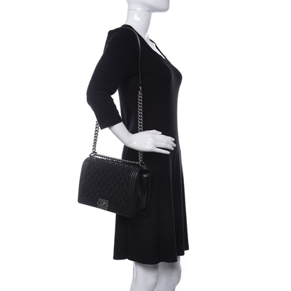 Chanel Caviar Quilted New Medium Boy Flap Black 2 of 10