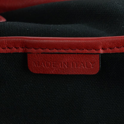 Burberry Soft Calfskin House Check Big Crush Tote Military Red 6 of 9