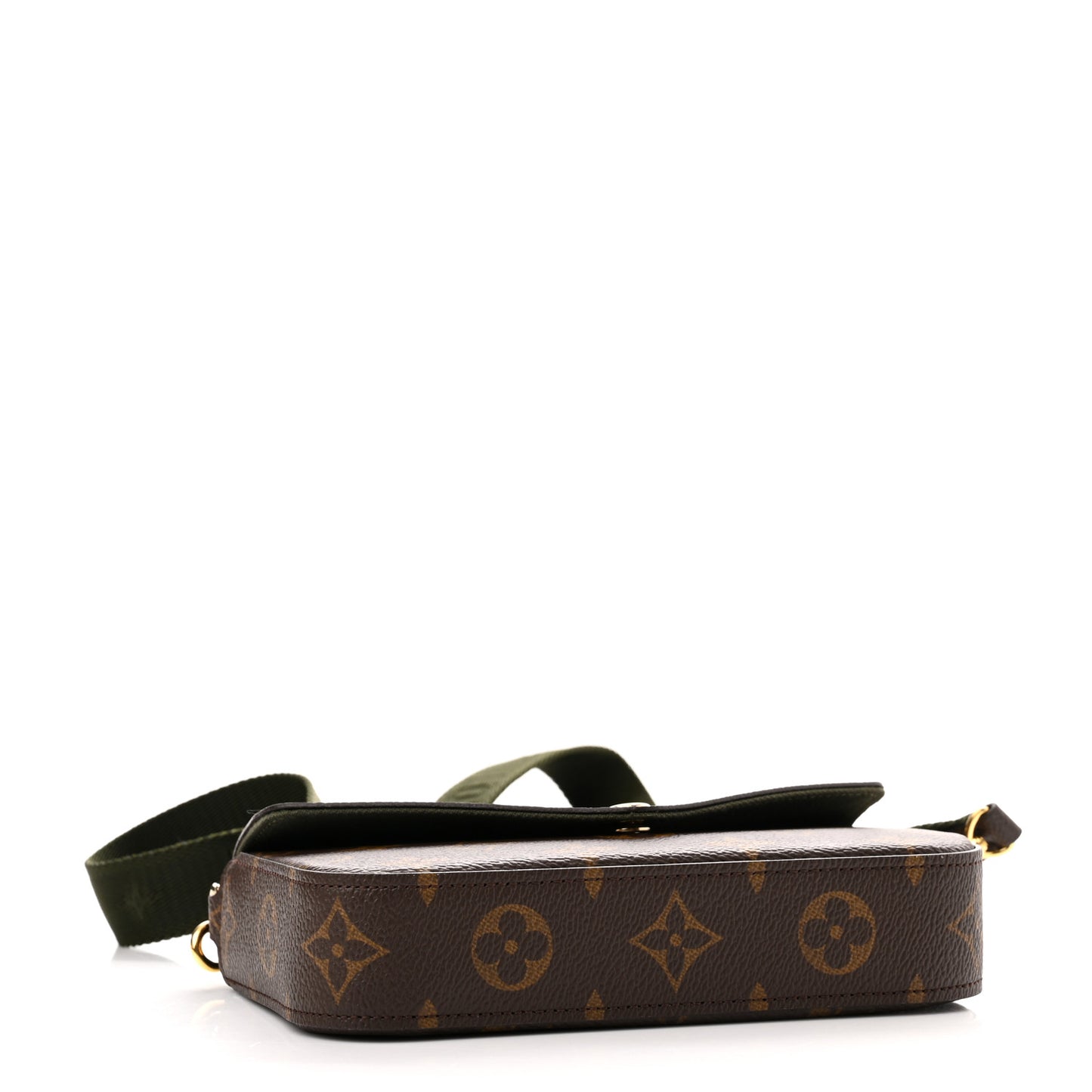 Monogram Felicie Strap & Go Kaki