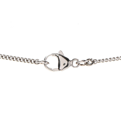 Chanel Crystal Pearl Twisted CC Drop Necklace Silver 4 of 5