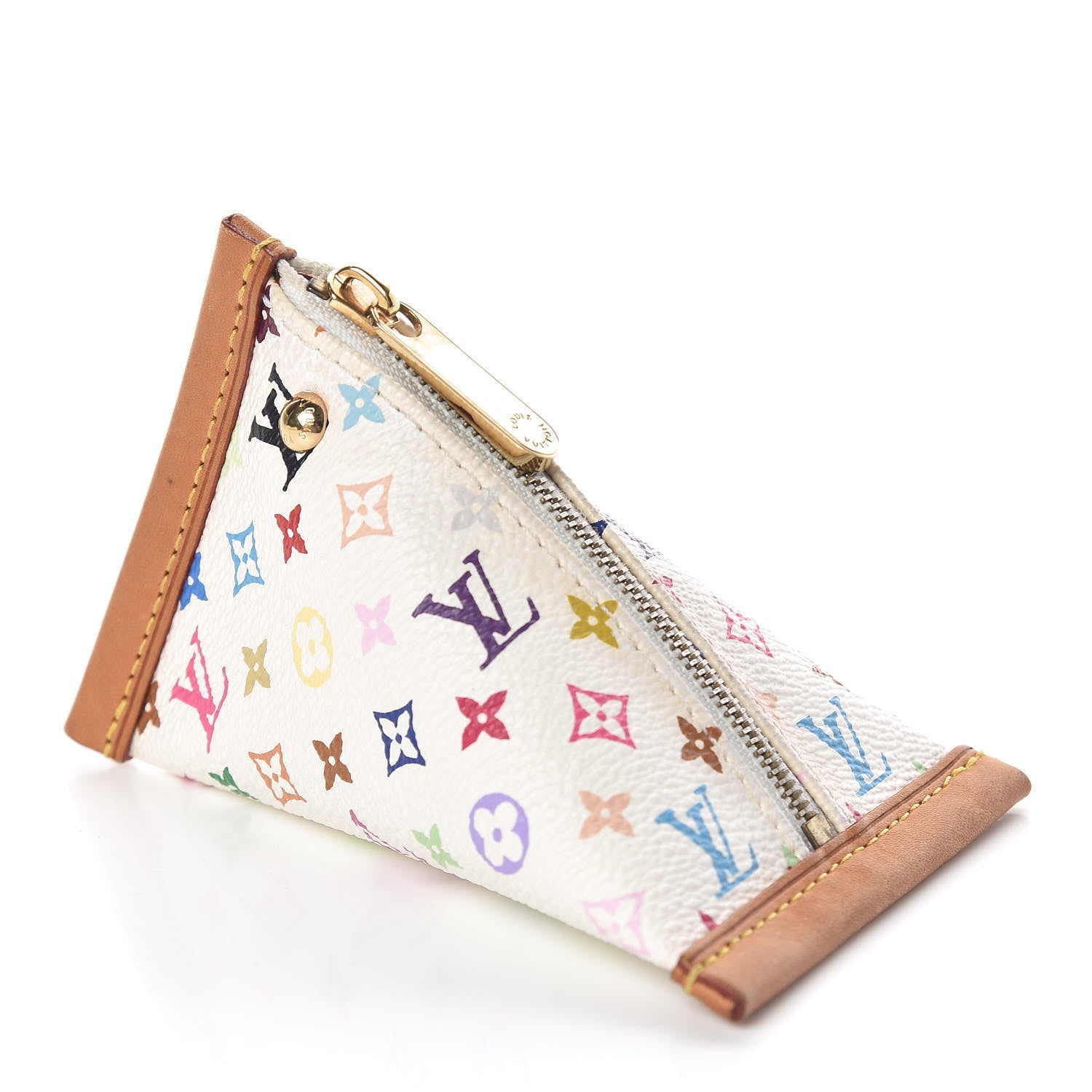 Louis Vuitton Monogram Multicolor Berlingot Coin Purse White 4 of 6