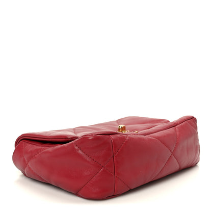 Chanel Goatskin Quilted Medium Chanel 19 Flap Red 4 of 11
