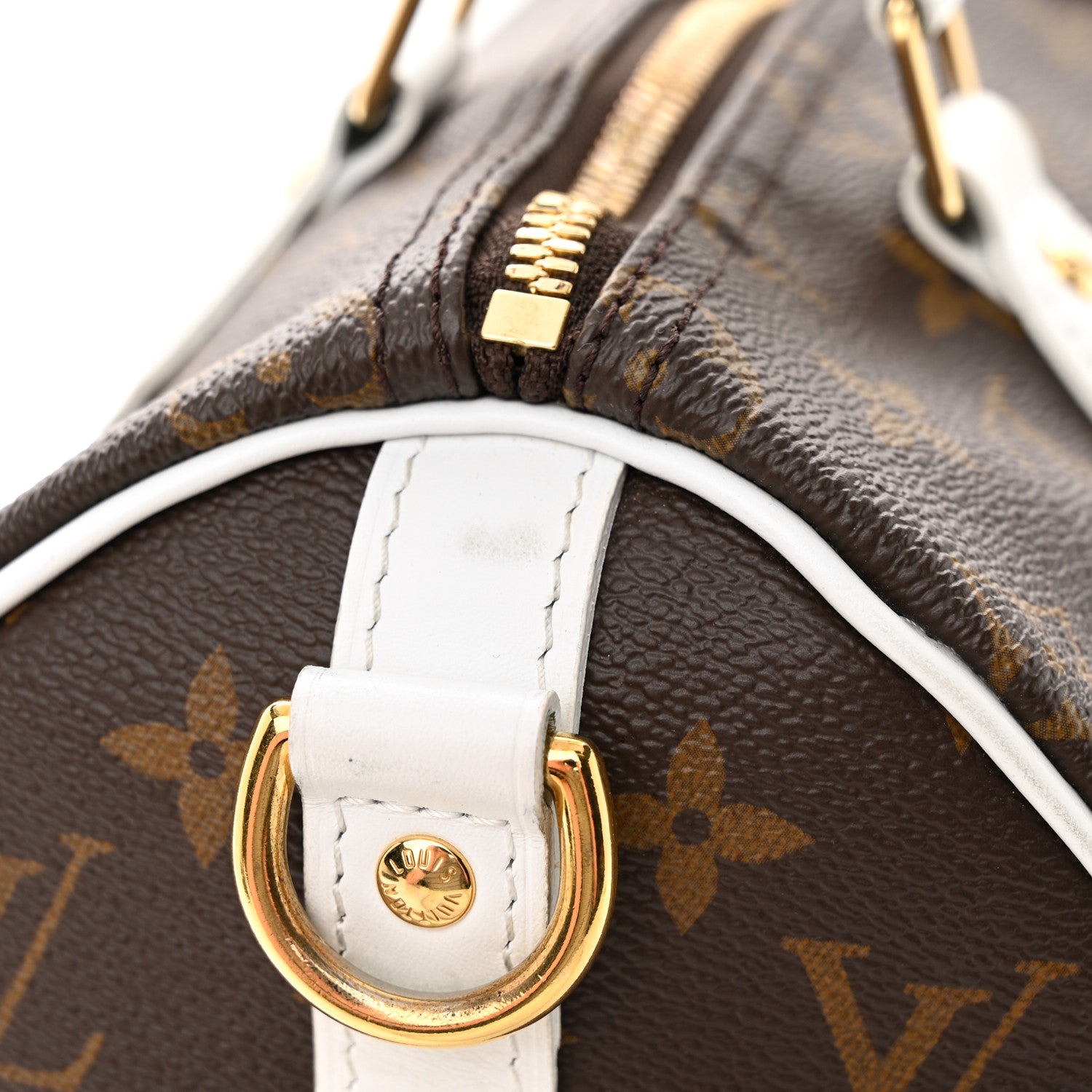 Louis Vuitton Monogram LV Match Speedy Bandouliere 25 White 10 of 11