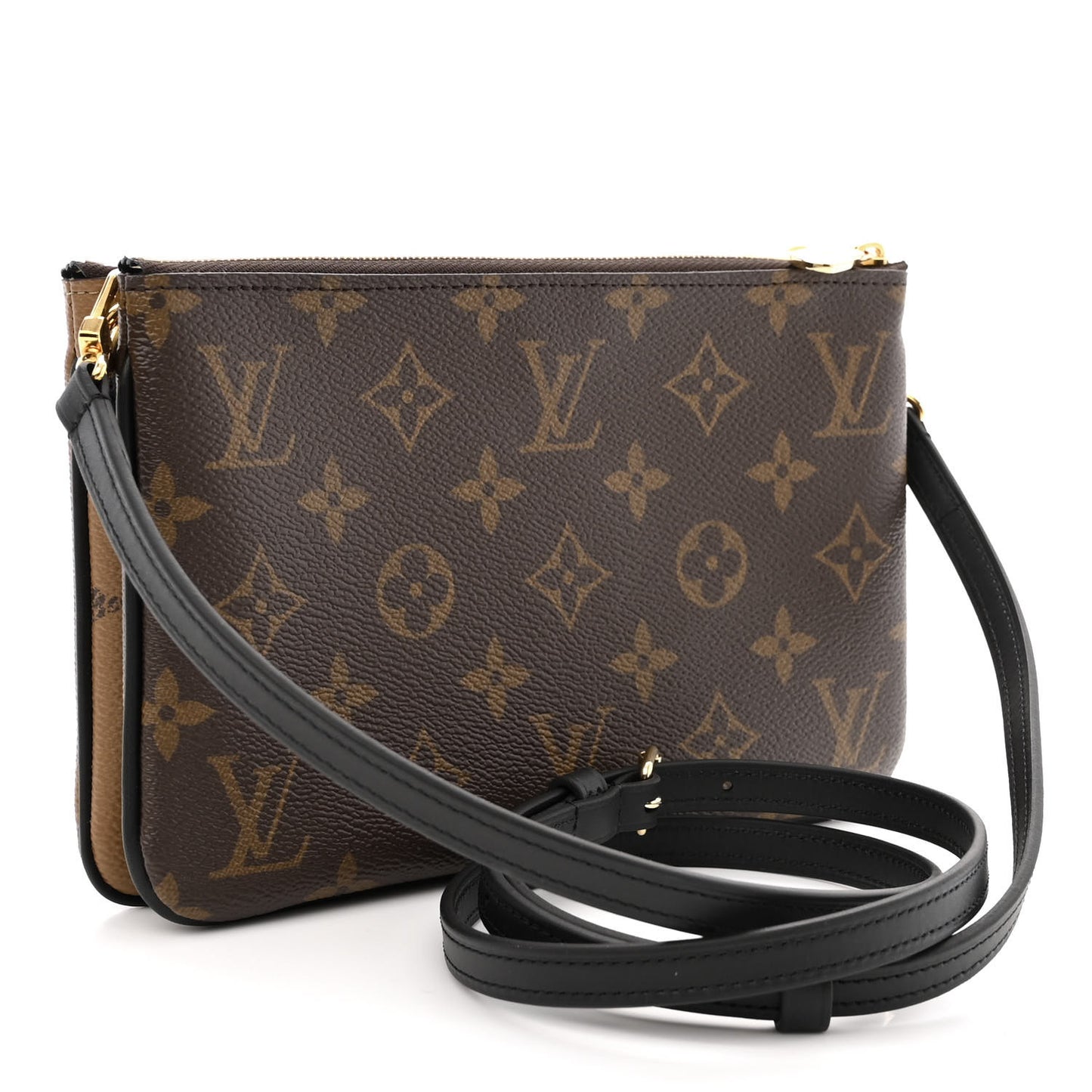 Reverse Monogram Giant Double Zip Pochette