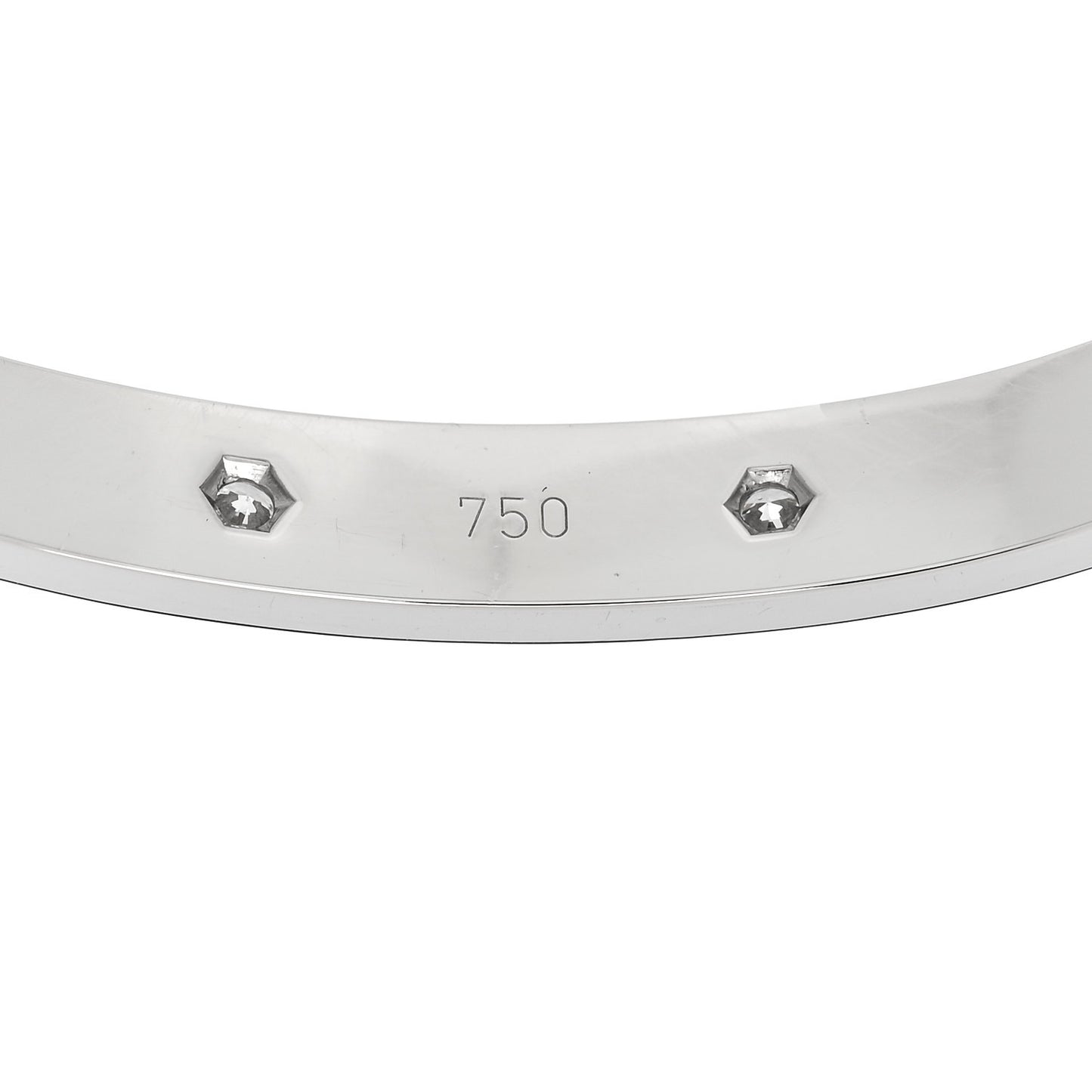 18K White Gold 10 Diamond LOVE Bracelet