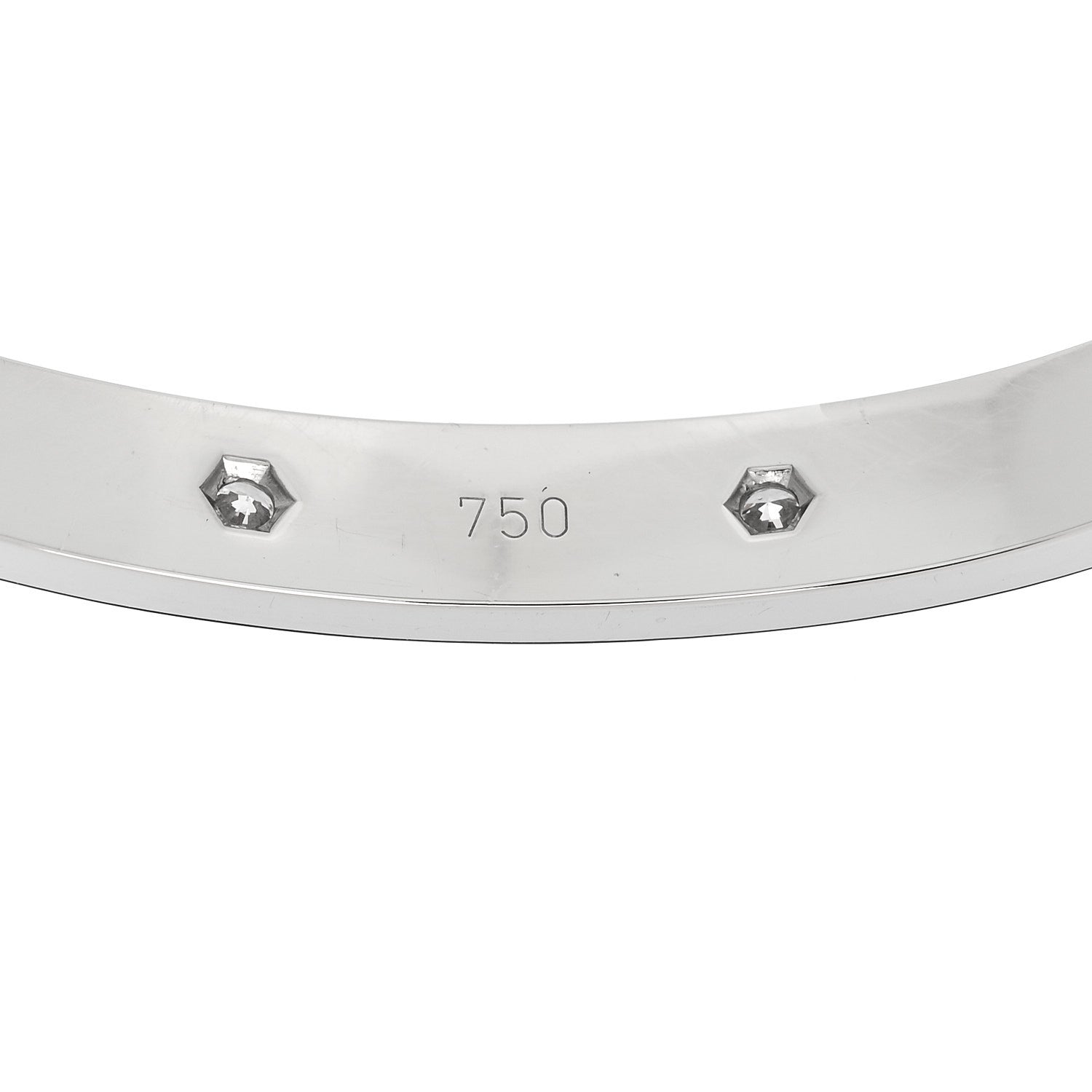 Cartier 18K White Gold 10 Diamond LOVE Bracelet 6 of 8