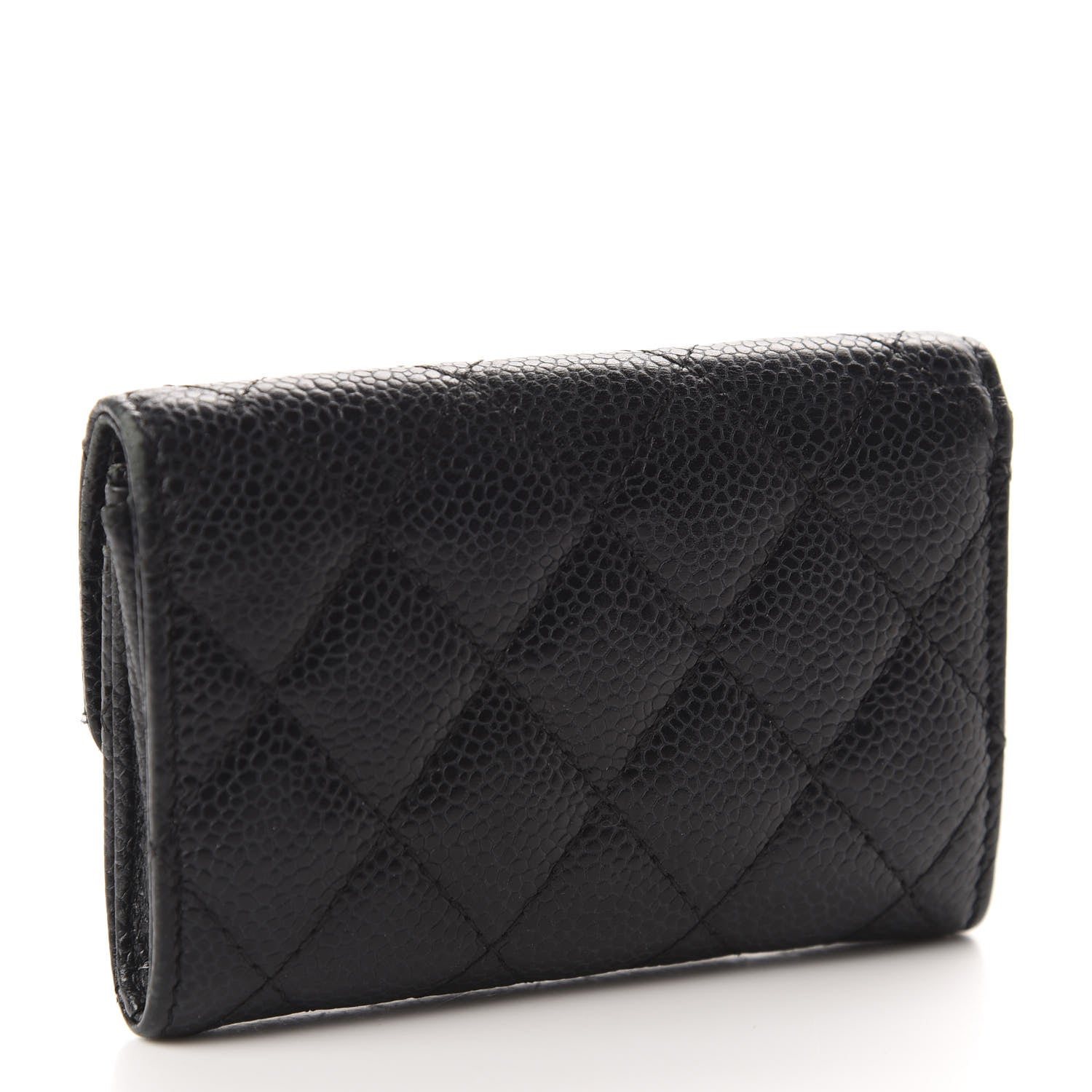 Chanel Caviar Quilted Flap Card Holder Black 3 of 8