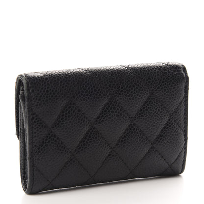 Chanel Caviar Quilted Flap Card Holder Black 3 of 8