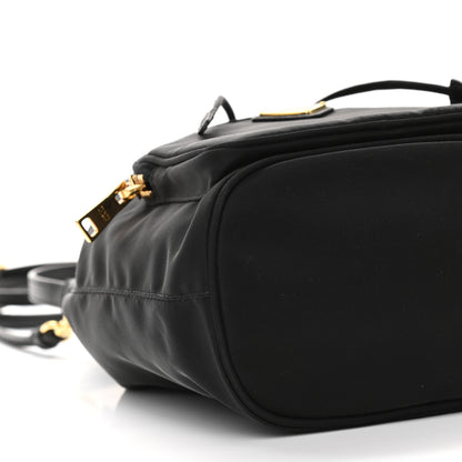 Prada Saffiano Tessuto Nylon Mini Bucket Crossbody Bag Black 10 of 11