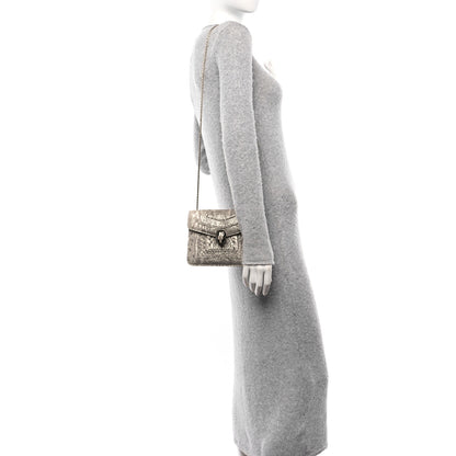 Bulgari Metallic Karung Serpenti Forever Crossbody Gold 2 of 9