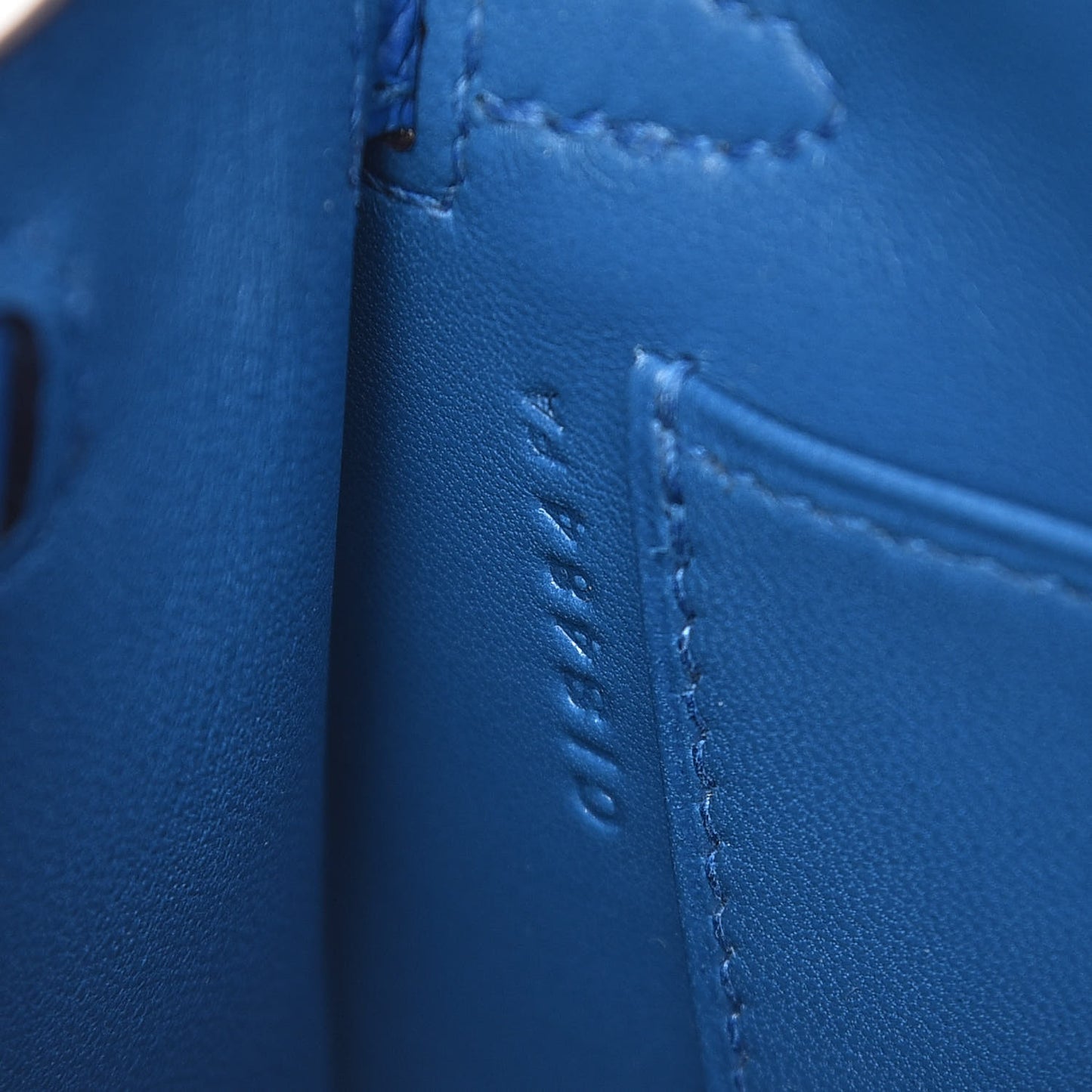 Epsom Mini Kelly Sellier 20 Bleu Zellige