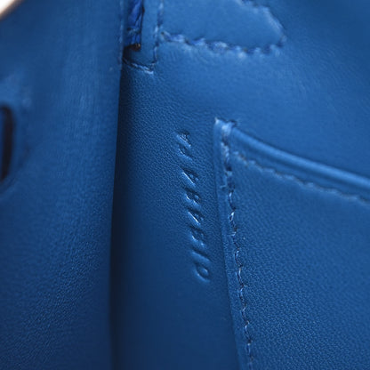 Hermes Epsom Mini Kelly Sellier 20 Bleu Zellige 9 of 11