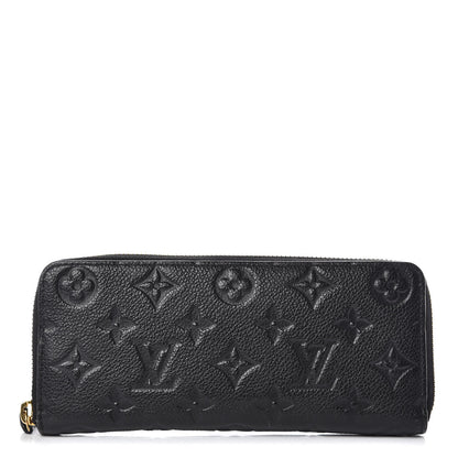 Louis Vuitton Empreinte Clemence Wallet Black 1 of 7