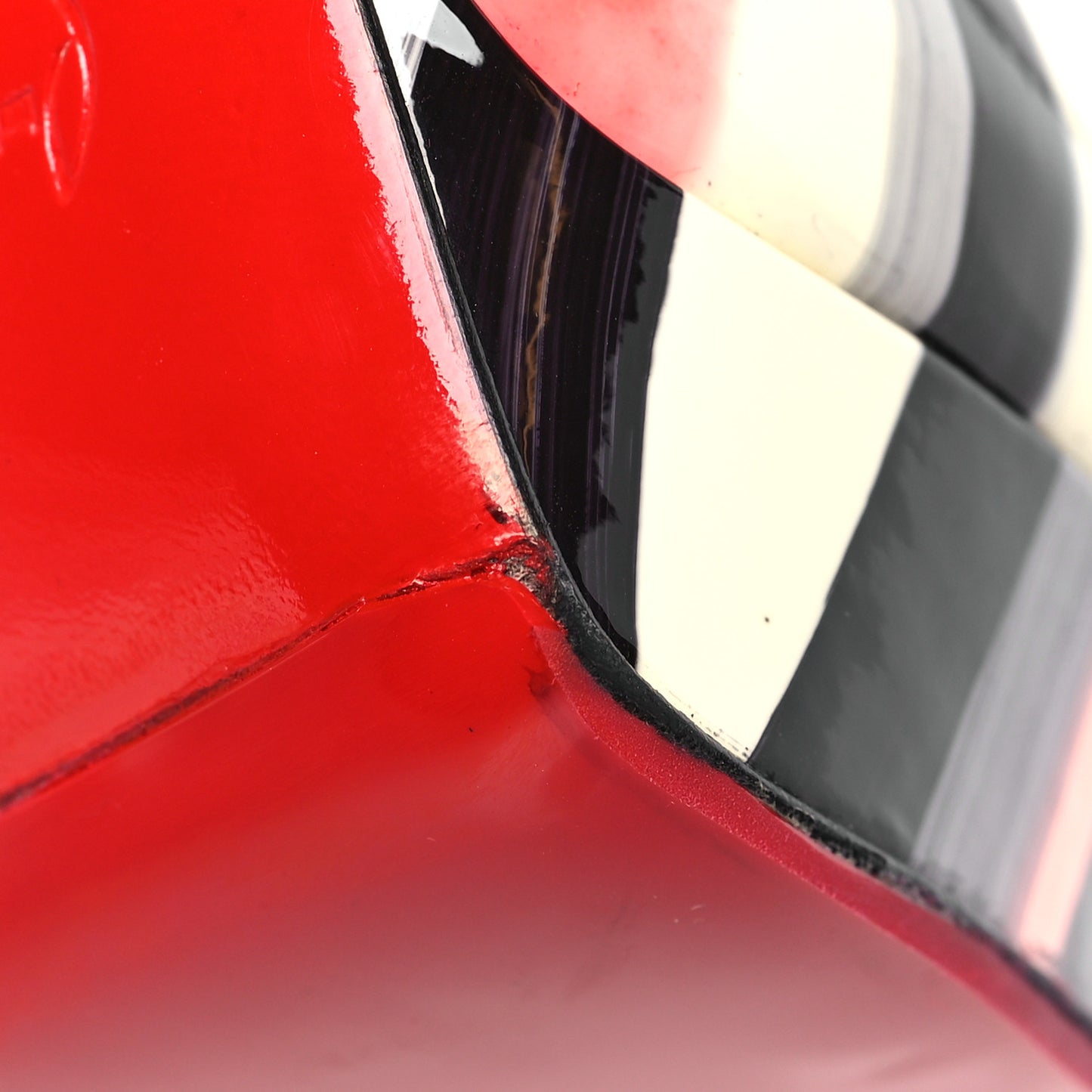 Patent Graffiti Lady Peep Toe Slingback 150 Pumps 39.5 Multicolor