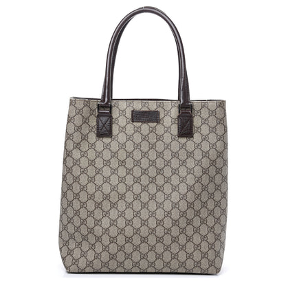 Gucci GG Plus Monogram Small Vertical Tote Dark Brown 1 of 10