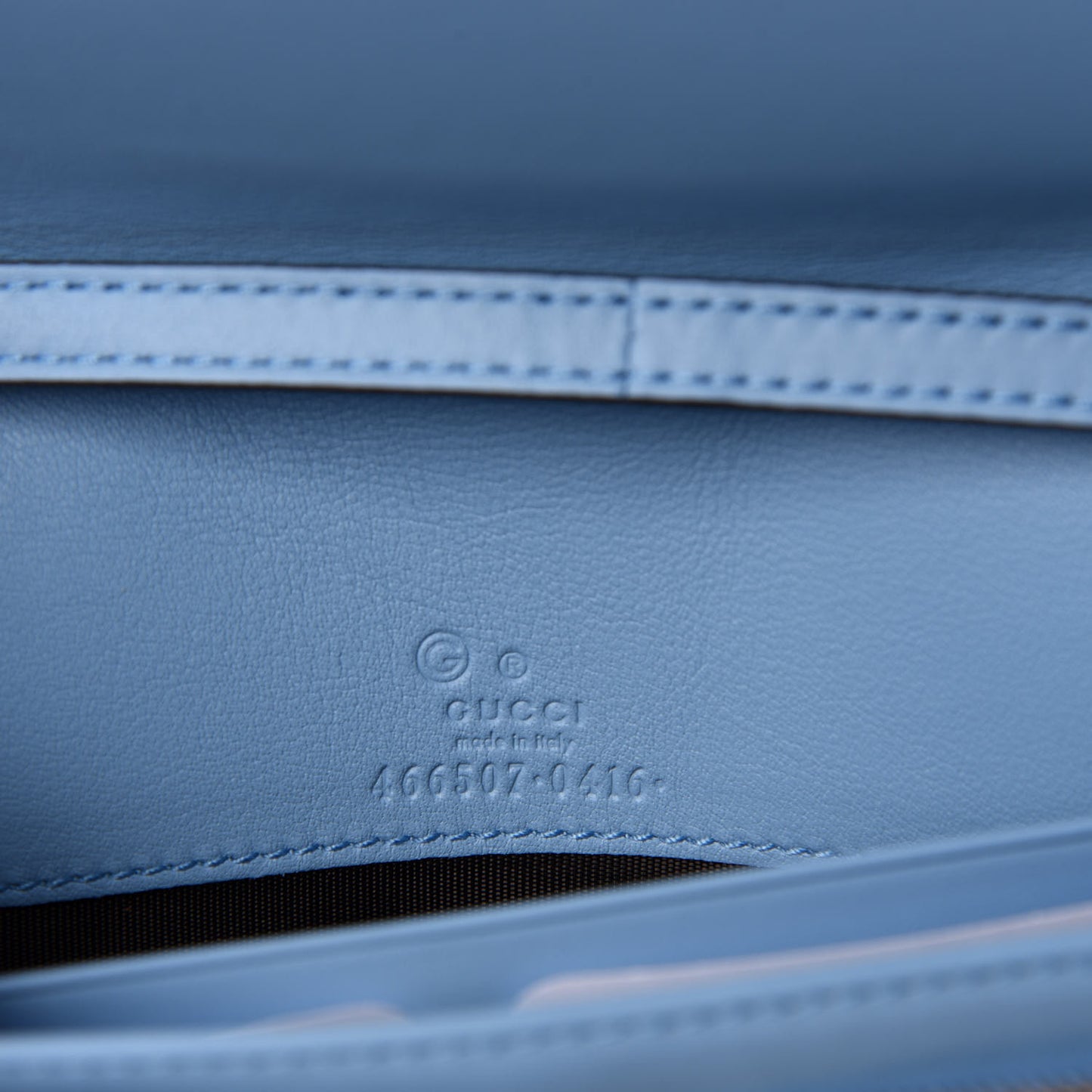 Microguccissima Crossbody Wallet Mineral Blue