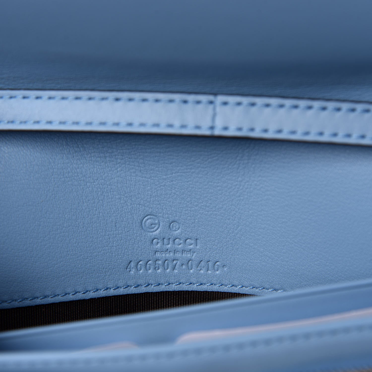 Gucci Microguccissima Crossbody Wallet Mineral Blue 8 of 10