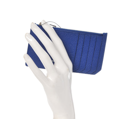 Saint Laurent Grained Calfskin 5 Fragments Zip Pouch Card Holder Ultramarine 2 of 7
