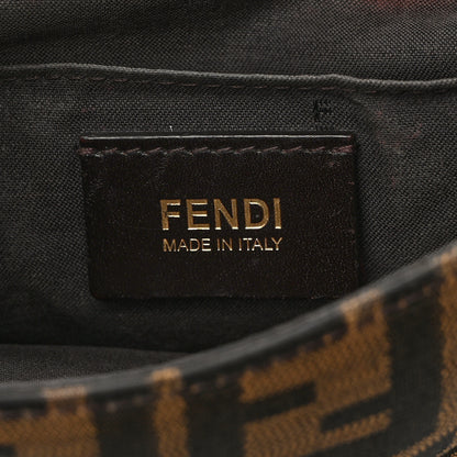 Fendi Zucca Vitello Artic Small Messenger Bag Tobacco Castagna 6 of 12
