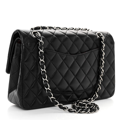 Chanel Lambskin Quilted Medium Double Flap Black 3 of 10