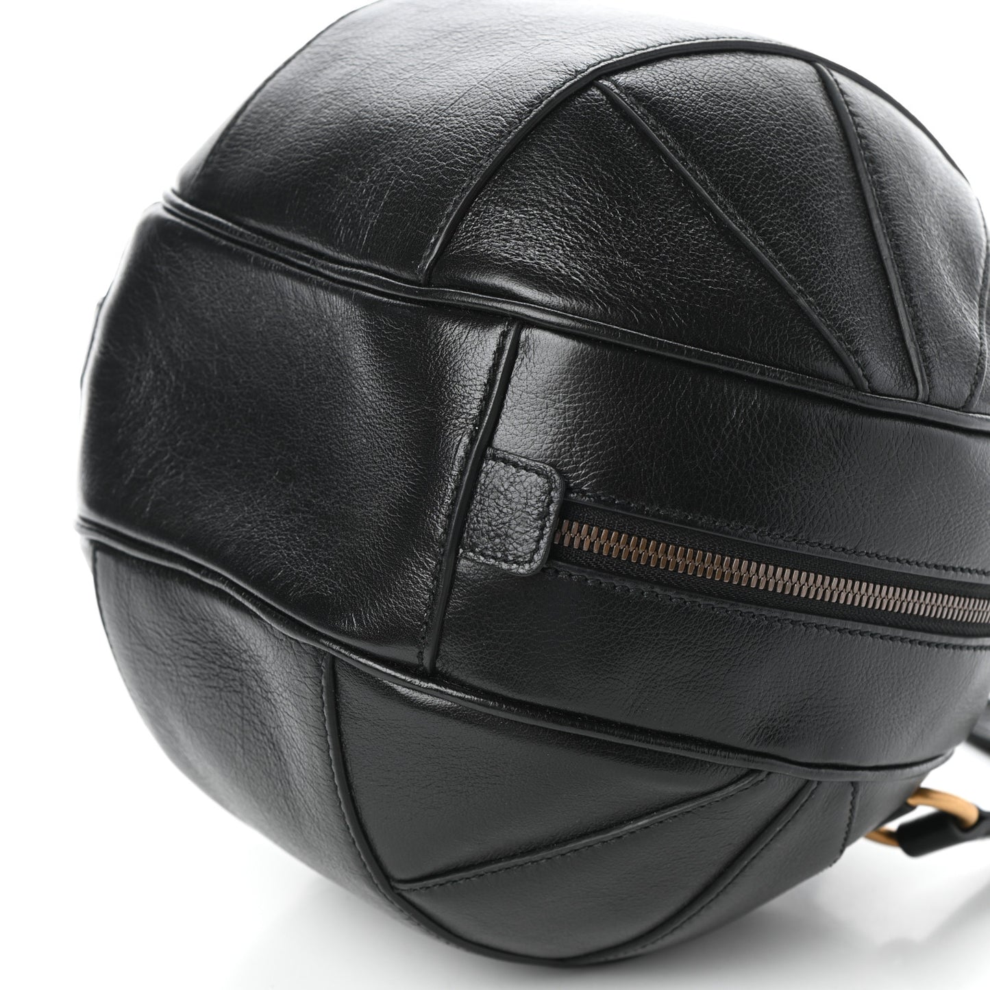Piuma Lux Energy Tifosa Basketball Shaped Shoulder Bag Black