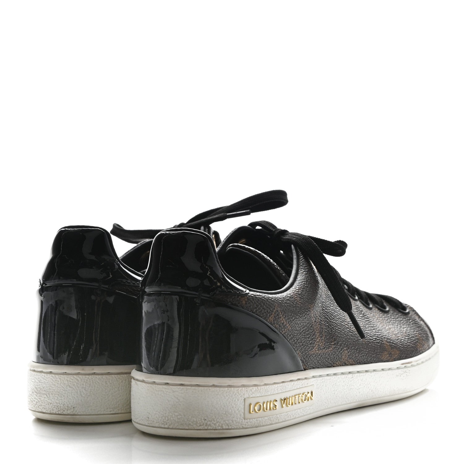 Louis Vuitton Patent Monogram Frontrow Sneakers 36 4 of 9