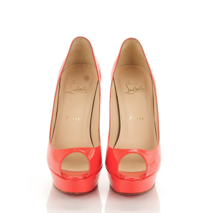 Christian Louboutin Patent Banana 140 Pumps 38 Corail 2 of 7