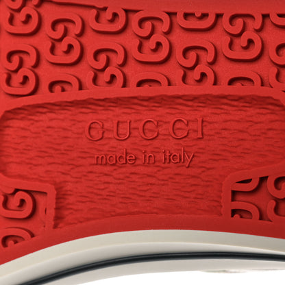 Gucci GG Monogram Web Womens 1977 Tennis Sneakers 39 Beige Ebony Mystic White 7 of 8