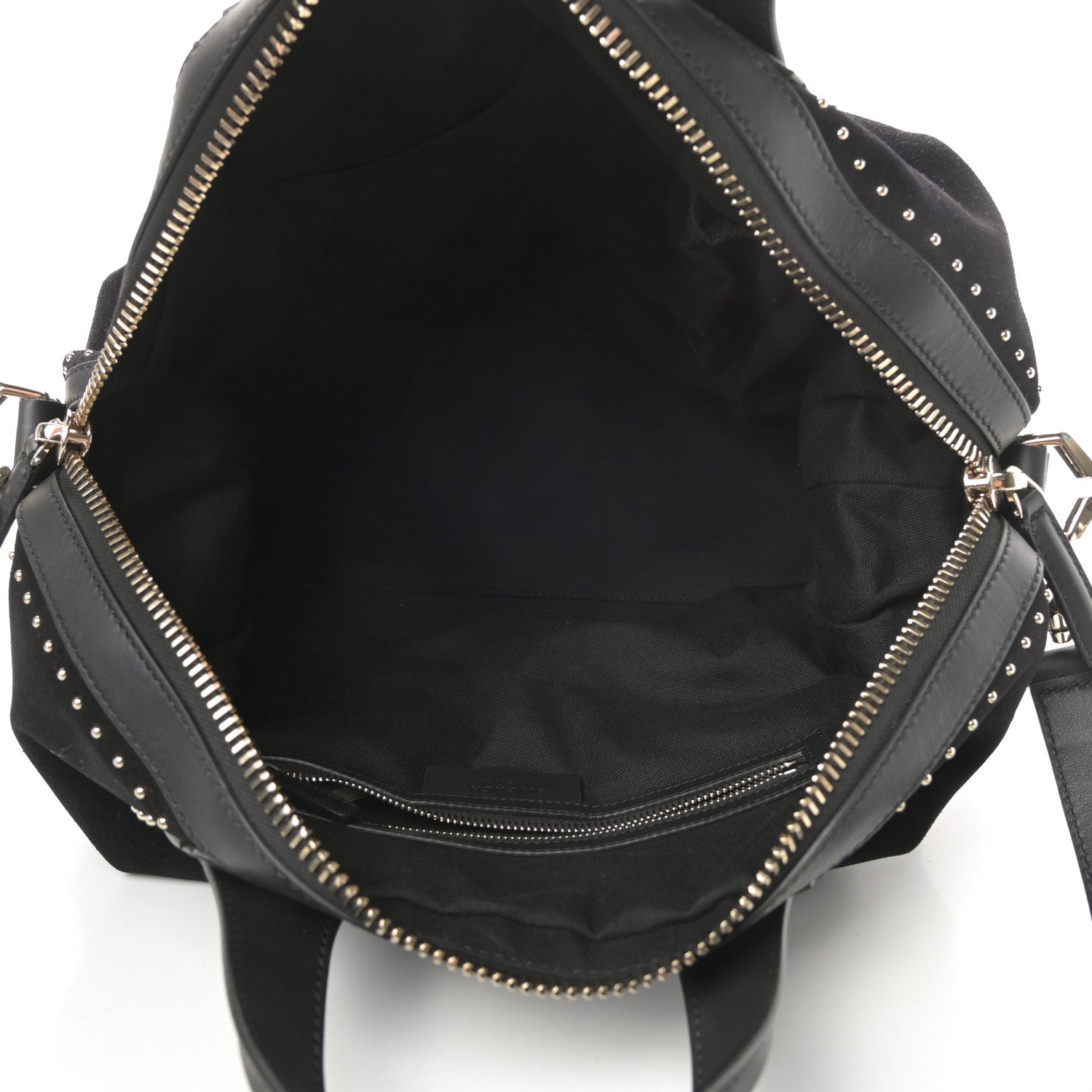 Givenchy Suede Calfskin Studded Medium Nightingale Black 5 of 10