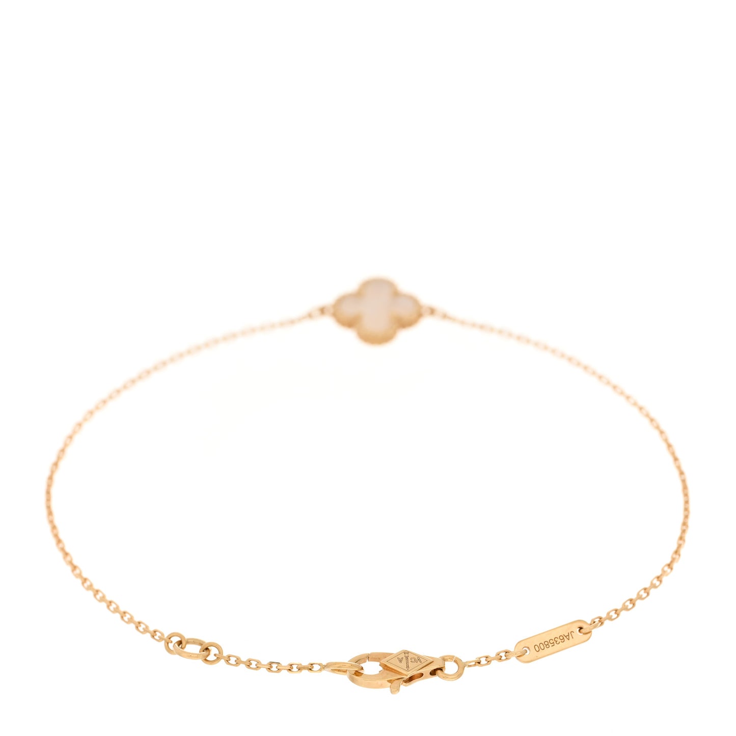 18K Yellow Gold Mother of Pearl Sweet Alhambra Bracelet