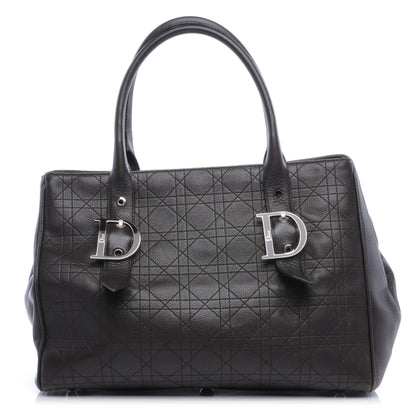 Christian Dior Leather Cannage Stitched Tote Dark Brown 1 of 7