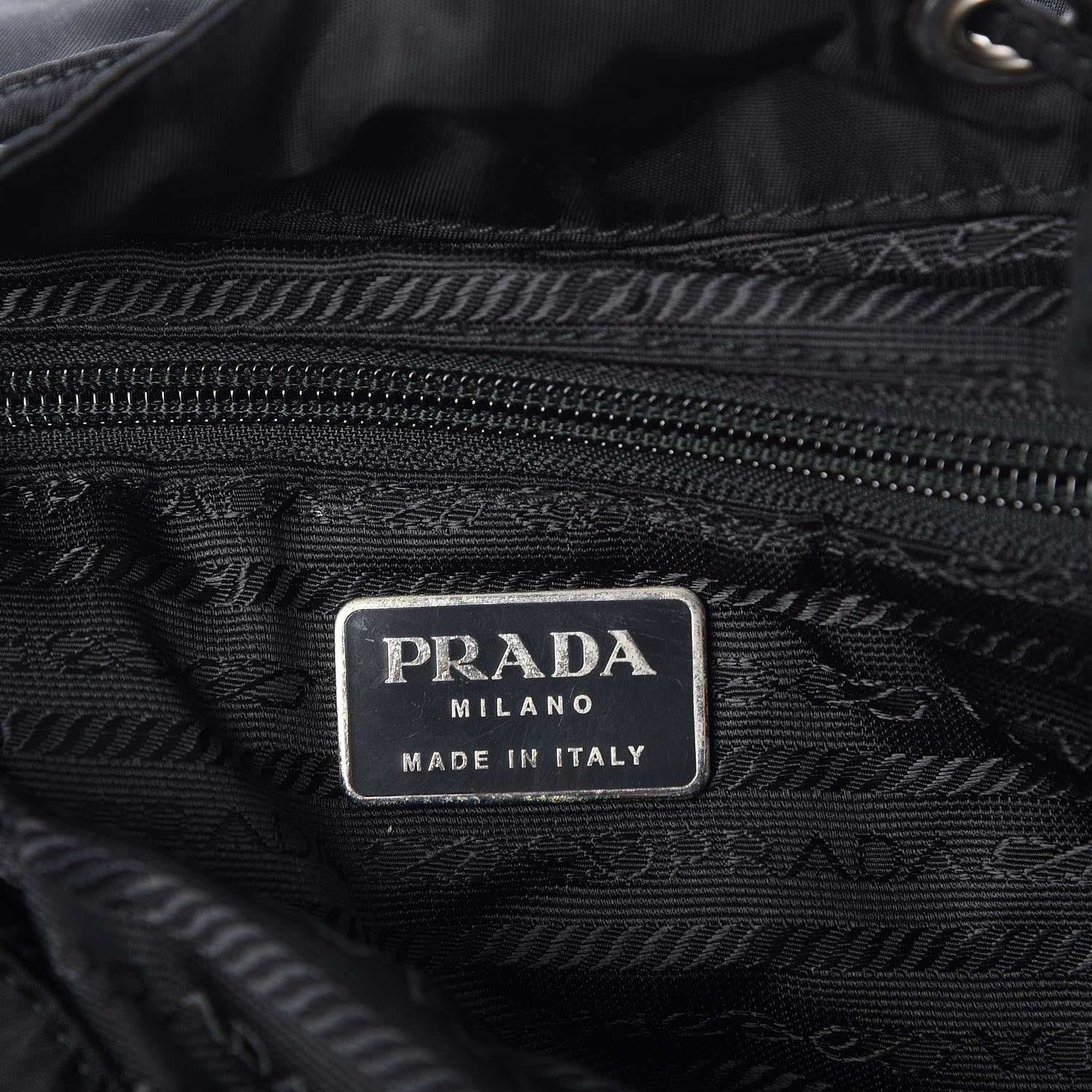 Prada Nylon Vela Small Backpack Black 6 of 7