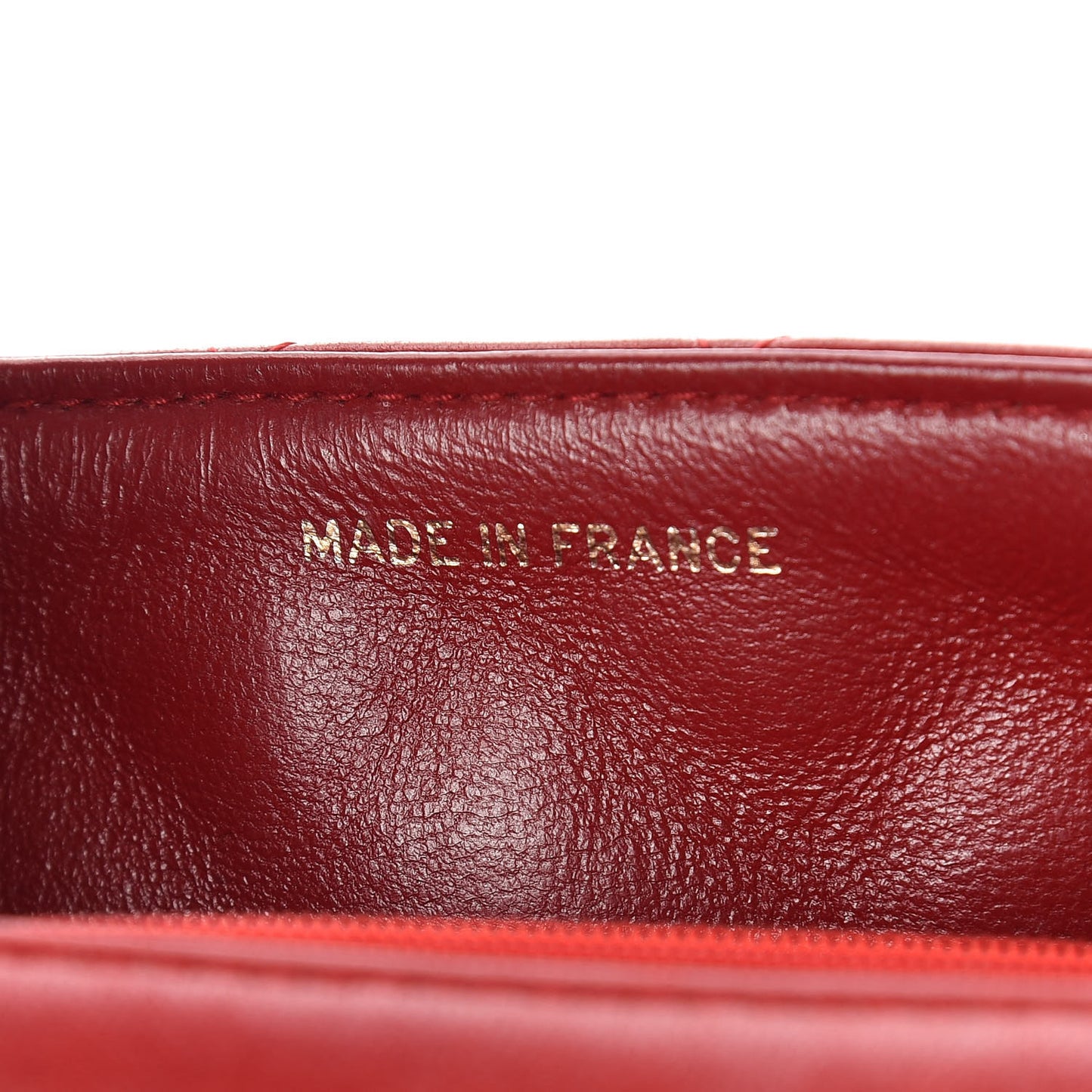 Lambskin Quilted Mini Square Flap Red